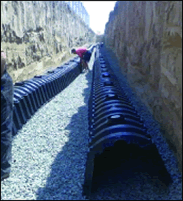 Укладка дренажных тоннелей Graf канализация строительство (увеличить)